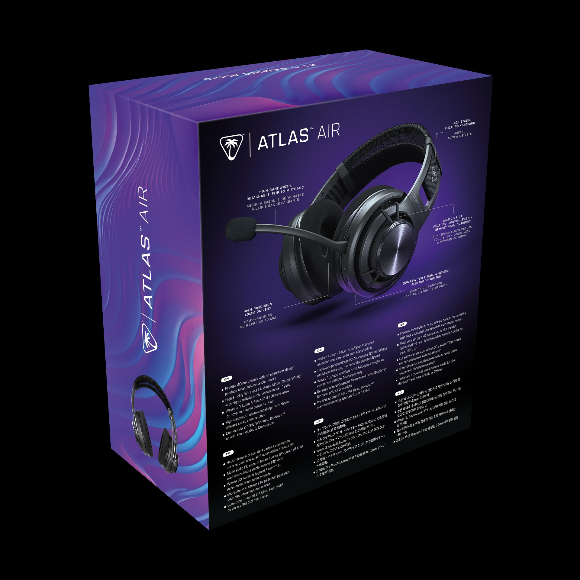Turtle Beach Atlas Air Gaming-Headset 50 h Schwarz