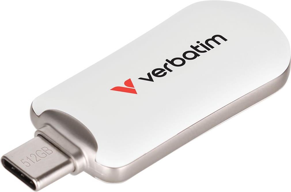 Verbatim PLECTRA USB-C FLASH DRIVE WHITE 512GB (30231)