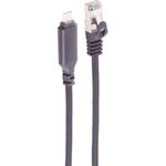 shiverpeaks ®--USB-C LAN Adapterkabel 1G, USB Typ C Stecker auf RJ45, ALU, schwarz, 10m (BS14-51075)