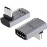 MicroConnect Premium USB4 Gen 3x2 USB-C Horizontal 90° adapter - Adapter (USB4-CCFAS90-240W)