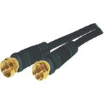 S/CONN maximum connectivity Sat-Anschlußkabel, F-Stecker - F-Stecker, 100% geschirmt, vergoldete Kontakte, > 100 dB, Mantelstromfilter, schwarz, 1,5m (80092-G-128CP-S)