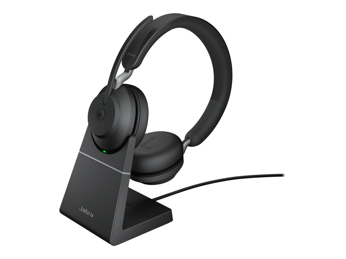 Jabra Evolve2 65 MS Stereo On-Ear Headset Schwarz