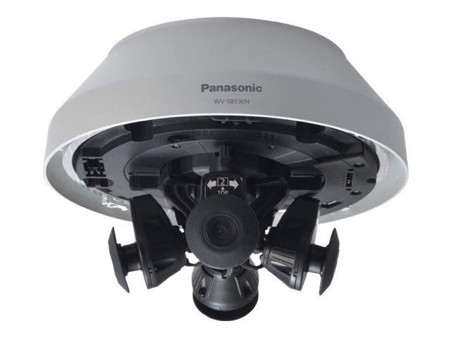 Panasonic i-Pro Extreme WV-S8530N Netzwerk-Überwachungskamera Dome 1920 x 1080 Hellgrau
