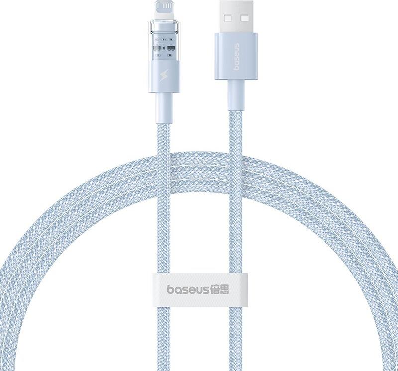 Baseus Gem USB zu IP 2.4A Schnellladekabel 1 m Blau (P10373003311-00)