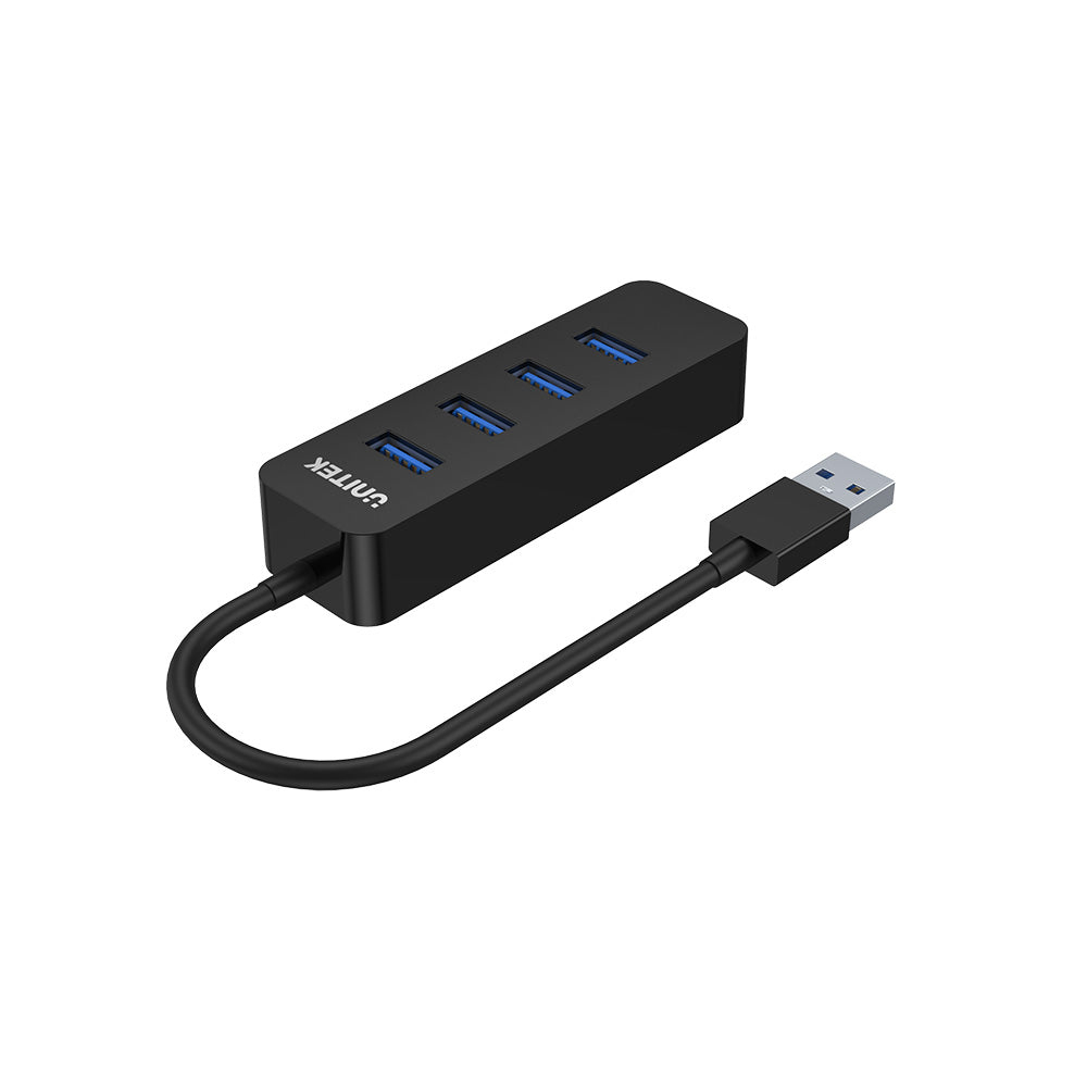 Unitek uHUB Q4 H1117A USB-Hub 4x USB-A 3.1 Aktiv Schwarz
