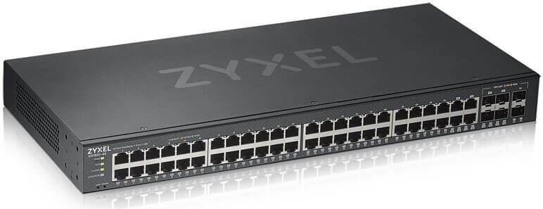 Zyxel GS1920-48v2 Managed Gigabit Ethernet Switch 44x RJ-45 4x Combo SFP Schwarz