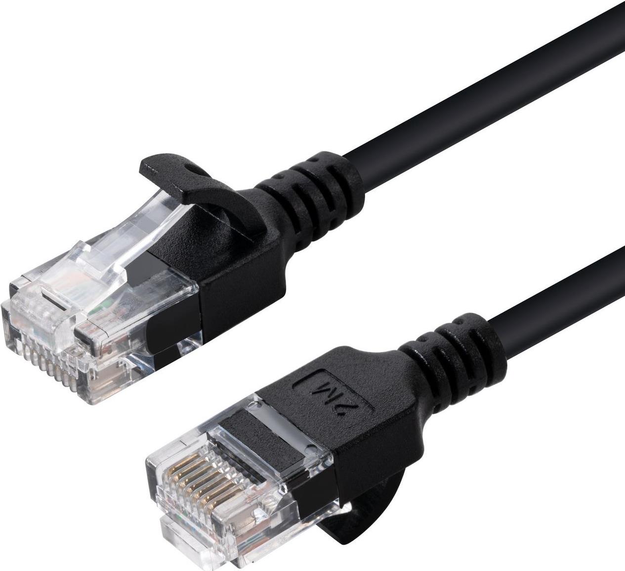 Microconnect V-UTP6A0015S-SLIM Netzwerkkabel Schwarz 0,15 m Cat6a U/UTP (UTP) (V-UTP6A0015S-SLIM)