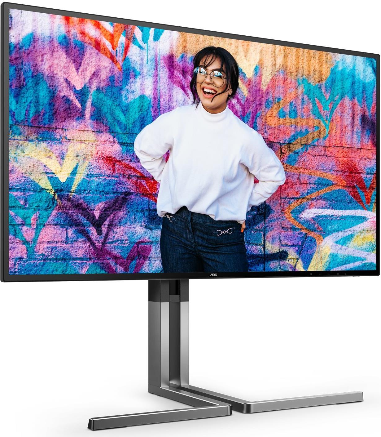 AOC U27U3CV Computerbildschirm 68,6 cm (27") 3840 x 2160 Pixel 4K Ultra HD LCD Schwarz [Energieklasse F] (U27U3CV)