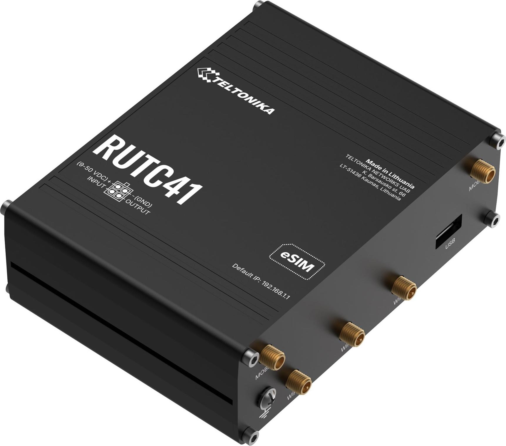 Teltonika RUTC41 4-Port 1 Gbps Wi-Fi 6 Router Schwarz