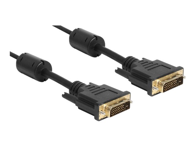 Delock DVI-Kabel DVI-D 24+1 1 m Schwarz