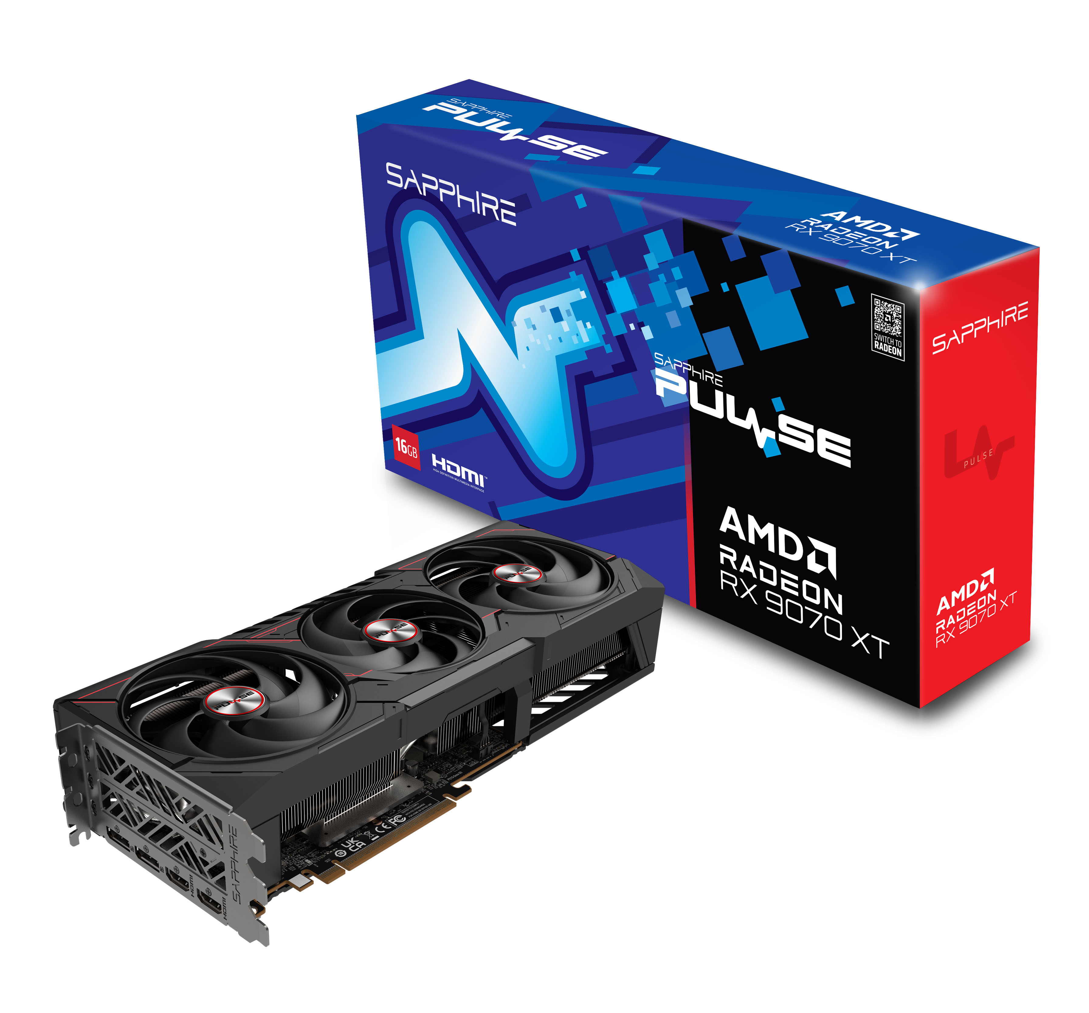 Sapphire Pulse Radeon RX 9070 XT 16 GB GDDR6 Schwarz