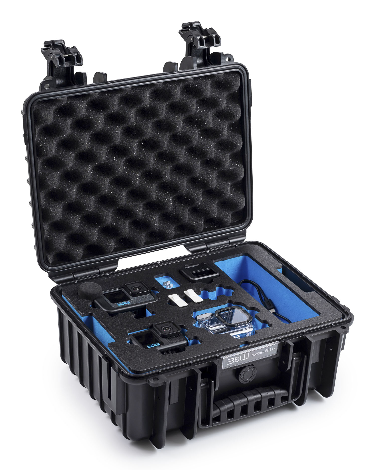 B&W action.case PP.117.GoPro13 Hartschalenkoffer Schwarz