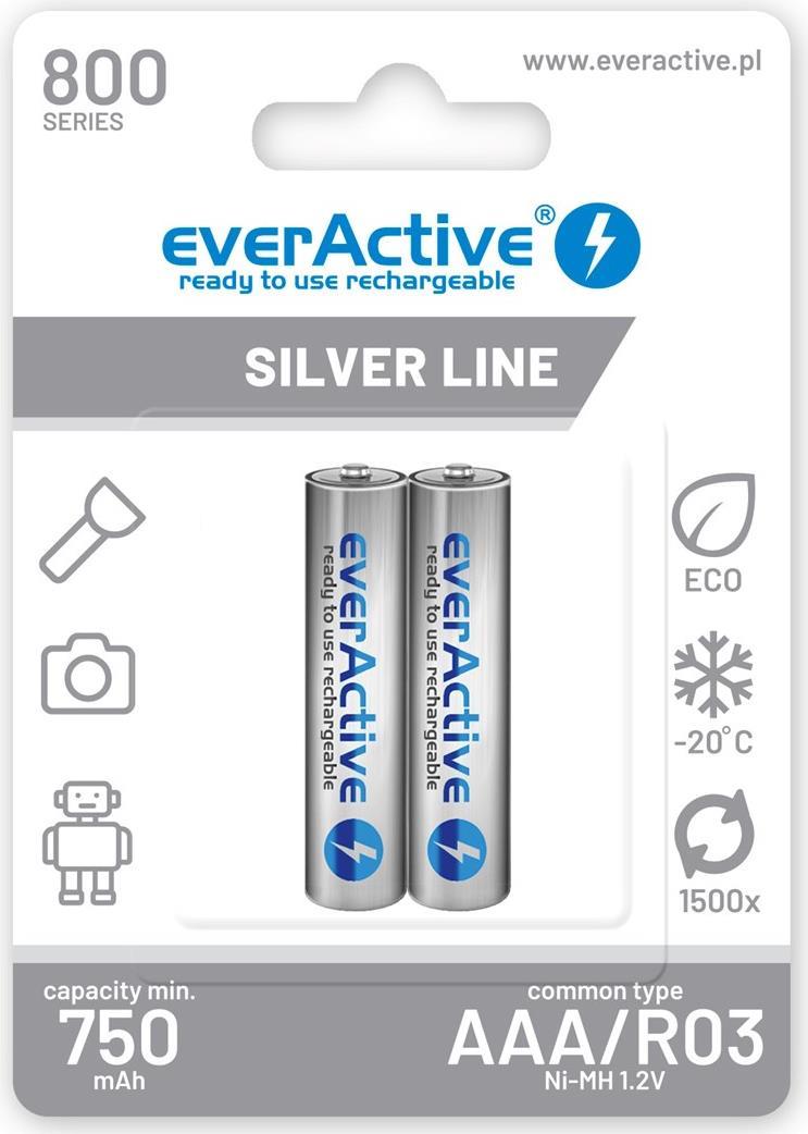 Everactive EVHRL03-800 Haushaltsbatterie Wiederaufladbarer Akku AAA Nickel-Metallhydrid (NiMH) (EVHRL03-800)