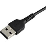 StarTech.com 12inch/30cm Durable Black USB-A to Lightning Cable, Rugged Heavy Duty Charging/Sync Cable for Apple iPhone/iPad MFi Certified  (RUSBLTMM30CMB)