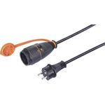 Sygonix SY-6746418 Strom Verlängerungskabel Schwarz Orange H07BQ-F 3G (SY-6746418)
