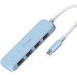 j5create 4-in-1 USB-C auf 4-Port Typ-A Hub(Umweltfreundlich), 4 USB-A mit 10Gbps SuperSpeed, USB-C Dongle | Kompatibel mit MacBook Pro, MacBook Air, iPad, Mac Mini und weiteren Typ-C Geräten(JCH341EC)