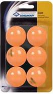 DONIC SCHILDKRÖT Tischtennisball "Jade", 6er Box, orange aus Kunststoff, für den Hobbyspieler - 1 Stück (618378)
