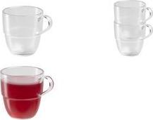 APS Tasse TEATIME, aus Tritan, 0,25 Liter, transparent mattiert, stapelbar, bruchsicher, spülmschinengeeignet, - 1 Stück (66940)