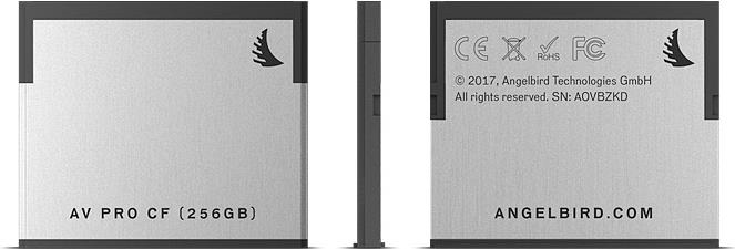 Angelbird Technologies AV Pro CF 256GB CFast 2.0 Speicherkarte (AVP256CFX2)