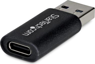 STARTECH.COM USB-A zu USB-C Adapter USB-A Stecker zu USB-C Buchse Konverter USB 10Gbps 5V 900mA (U32-AMCF-USBADAPTER)