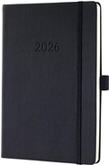 Sigel Wochenagenda Conceptum 2026 Schwarz - A5 (C2612)