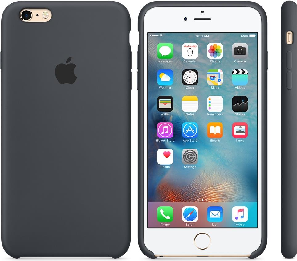 Apple iPhone 6 Plus/6S Plus Silikon Case anthrazit Kompatibilität• iPhone 6 Plus• iPhone 6s Plus (MKXJ2ZM/A)
