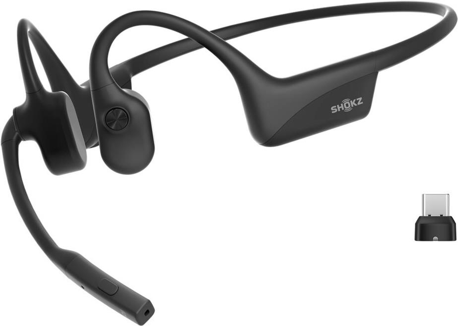 AfterShokz OpenComm2 UC 2025 Upgrade With USB-C Dongle (C120-AC-BK-EU-000)