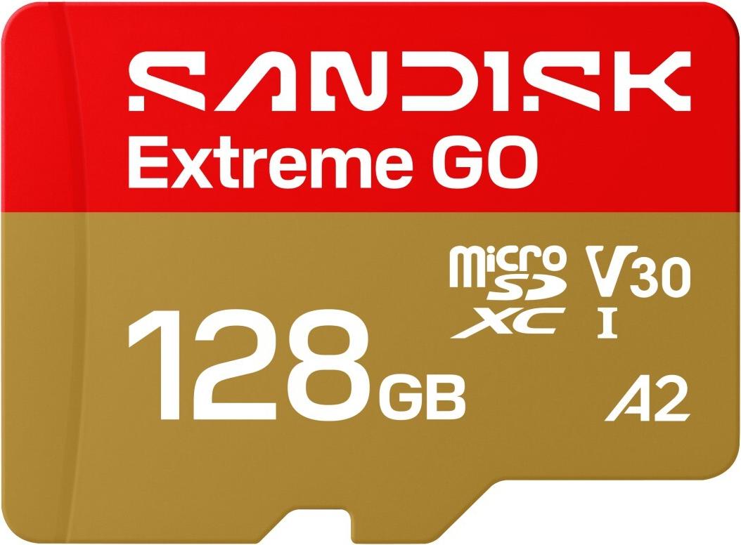 SanDisk microSDXC Extreme GO 128GB (UHS-I, R240MB/s / W120MB/s, 5K) (00226991)