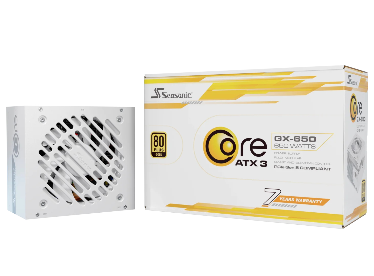 Seasonic CORE GX-650 ATX 3.1 80+ Gold 650W Modular Weiß