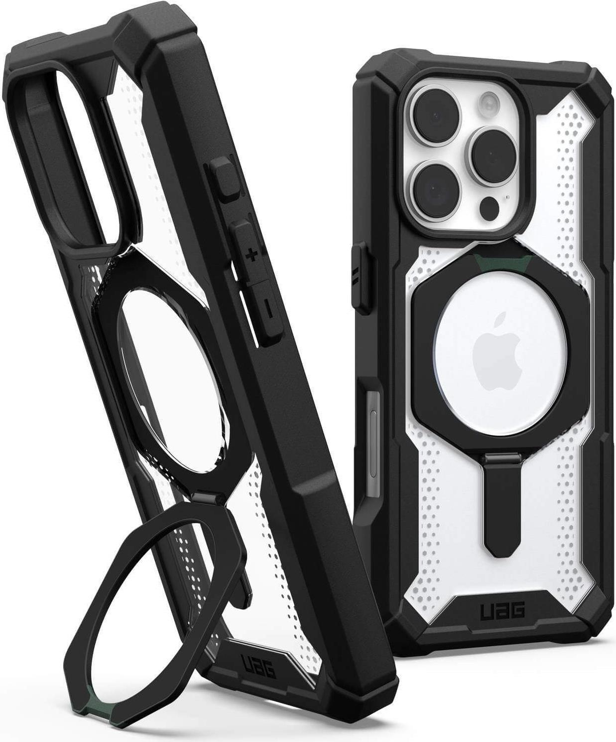 UAG Urban Armor Gear Plasma XTE MagSafe Kickstand Case | Apple iPhone 16 Pro | schwarz/transparent | 11447411404G (11447411404G)