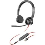 POLY Blackwire 3325 USB-A + 3.5mm Stereo Headset (76J20AA)