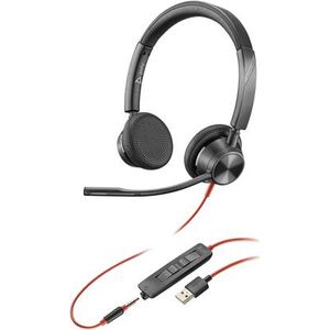 POLY Blackwire 3325 USB-A + 3.5mm Stereo Headset - Kabelgebunden - Büro/Callc...