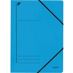 LEITZ Eckspanner, DIN A4, Colorspankarton 450 g-qm, blau mit Gummizug-Verschluss, Fassungsvermögen: 250 Blatt (3980-00-35)