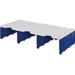 styro Erweiterungsmodule Trio styrodoc/268132138, grau/blau, B723xH140xT331mm