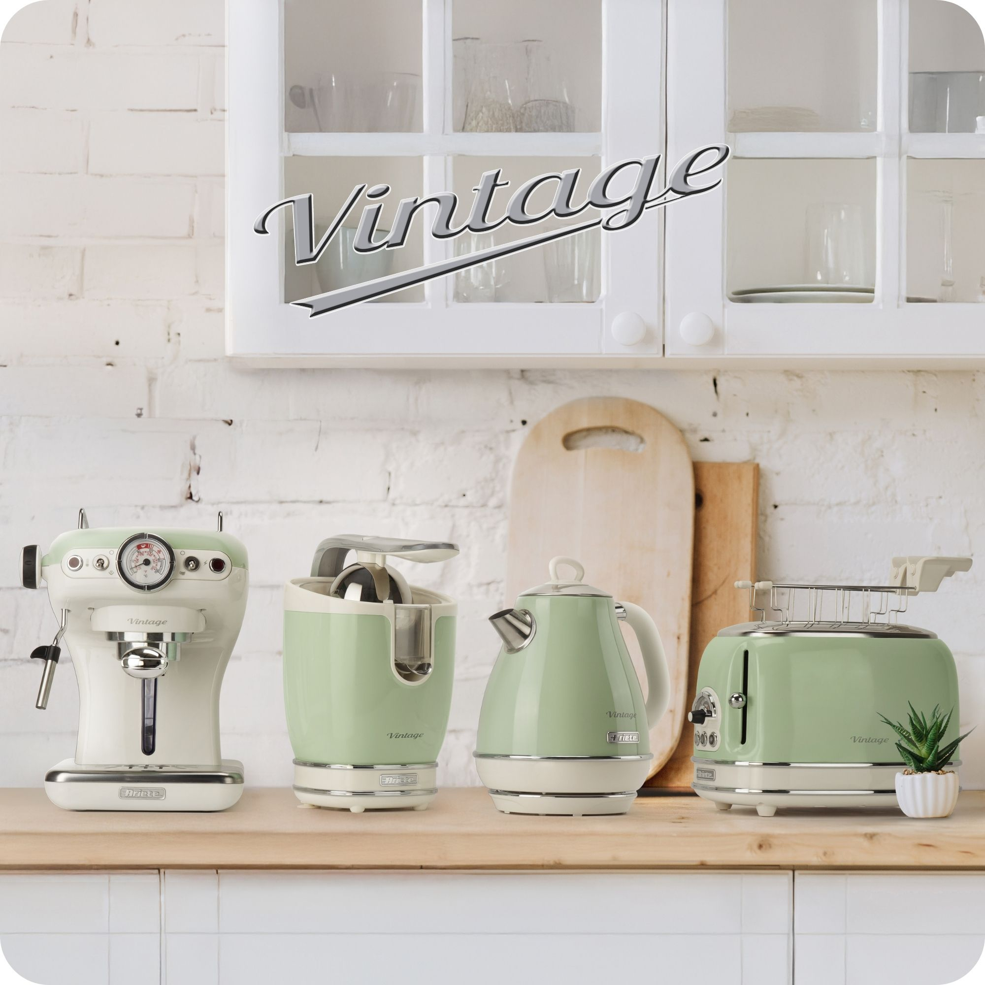 Ariete Vintage Line 1781GR Multifunktions-Küchenmaschine 2,1 l 1000 W Grün