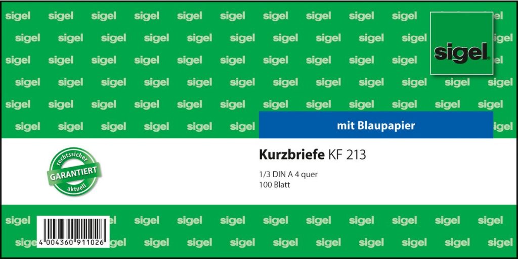 Sigel KF213 Kontierungspapier (KF213)