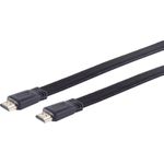 ShiverPeaks S/CONN maximum connectivity HDMI Anschlußkabel-HDMI A-Stecker auf HDMI A-Stecker, vergoldete Kontakte, FLACH, Full HD, ULTRA HD, 3D, HEAC, 1,5m (77471-FLAT)