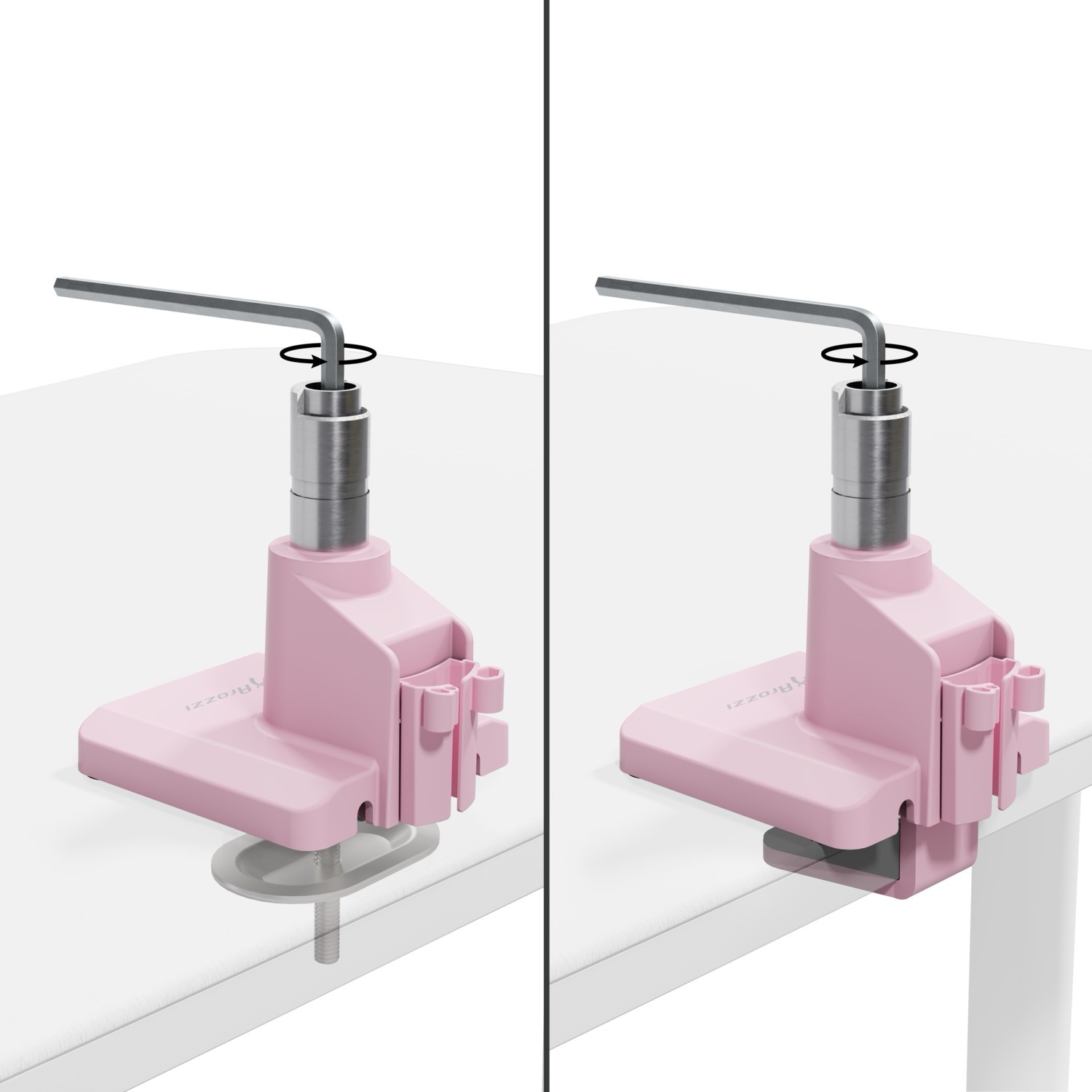 Arozzi Alzare Neo Monitorhalterung 17"-32" Gasfeder max. 9 kg Pink
