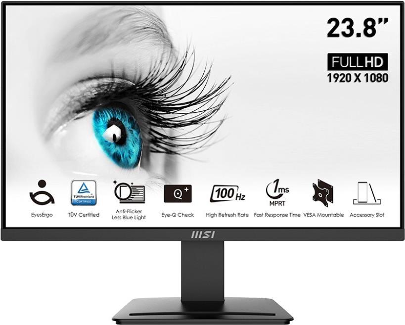 MSI Pro MP2412 Computerbildschirm 60,5 cm (23.8") 1920 x 1080 Pixel Full HD LCD Schwarz [Energieklasse E] (PRO MP2412)