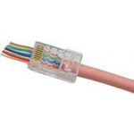 Modularstecker RJ45 easy plug, Cat. 6, UTP, für mehradrige Kabel, zum Crimpen, VPE 10 Stück Für eine noch schnellere Verbindung! (920804)