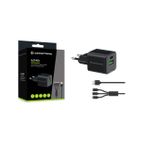Conceptronic Ladegerät 2Port 33W 1xUSB-C 1xUSB-A+3-in-1 sw (ALTHEA16B)