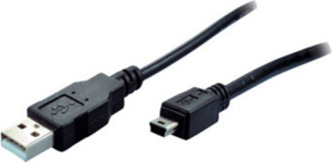 S-CONN BASIC-S USB 2.0 Mini Kabel, 2,0 m USB-A Stecker - Mini USB-B Stecker, 5 Pol