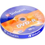 Verbatim DVD-R 16x 4.7GB 10PK 4.7GB DVD-R (43729)