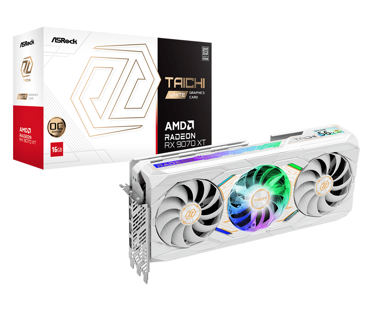 ASRock Taichi Radeon RX 9070 XT 16 GB GDDR6 White