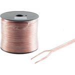 S/CONN maximum connectivity Lautsprecherkabel 2x0,75mm², transparent, CCA, Spule 100 m (21108-CCA)
