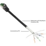 Alcasa 8062-H030S Netzwerkkabel Schwarz 3 m Cat6a S/FTP (S-STP) (8062-H030S)