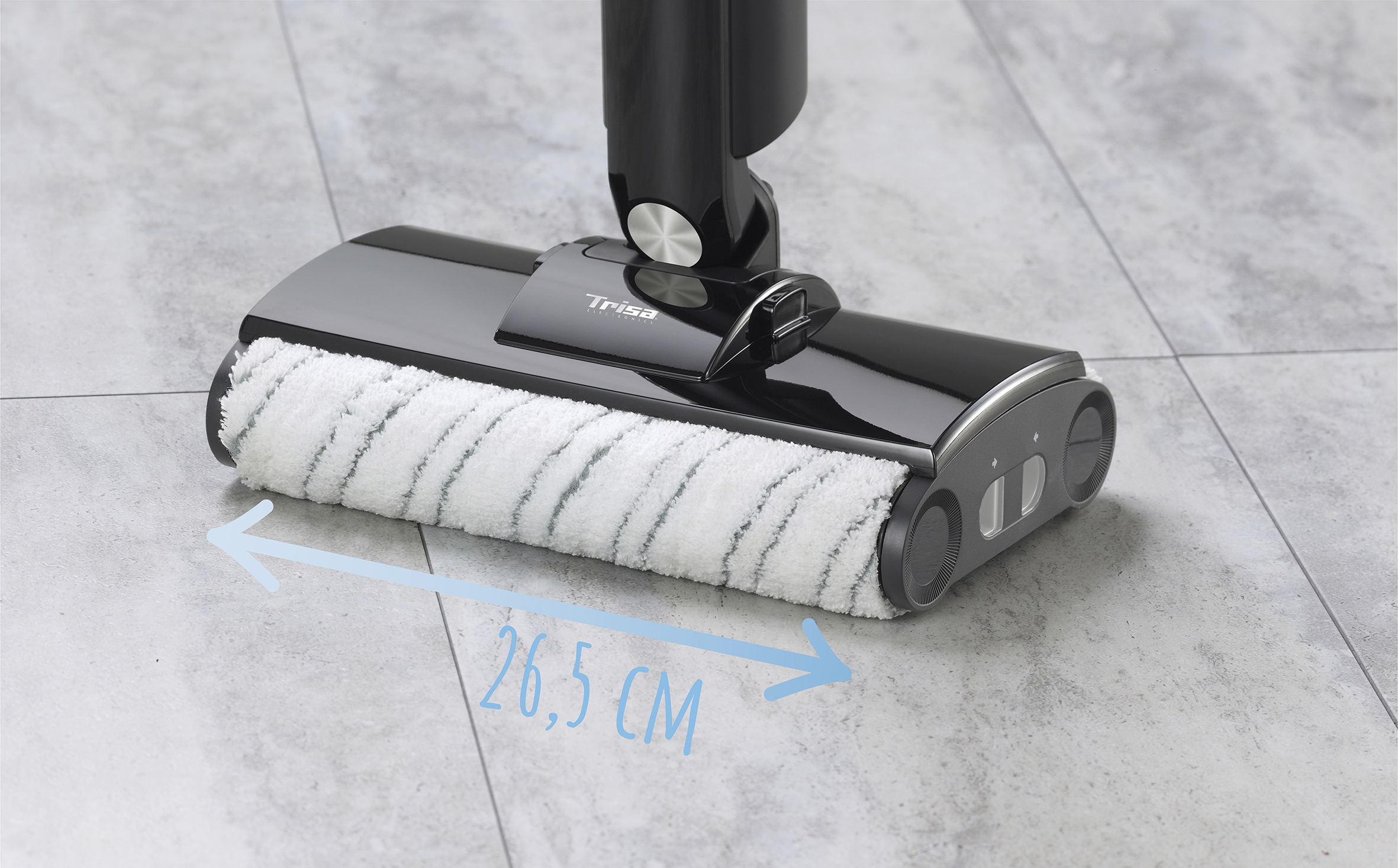 Trisa Wet Clean Comf. T9746 Akku Stabstaubsauger 0,4 l 60 W Schwarz - Silber