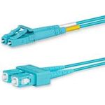 Lanview LVO231480. Kabellänge: 10 m, Lichtleitertyp: OM3, Anschluss 1: 2x LC, Anschluss 2: 2x SC, Lochdurchmesser: 50 µm, Vollduplex (LVO231480)