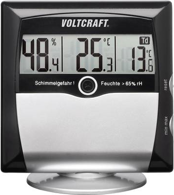 Voltcraft MS-10 Taupunkt-/Schimmelwarnanzeige, Thermo-/Hygrometer, Luftfeuchte-Anzeige (MS-10)