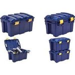 Fellowes Aufbewahrungstruhe BANKERS BOX, 40 Liter,dunkelblau aus 100% BPA-freiem PP, vollständig recycelbar, Deckel mit - 1 Stück (100135776)